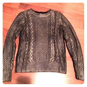 Michael Kors XXS Metallic Woven Sweater