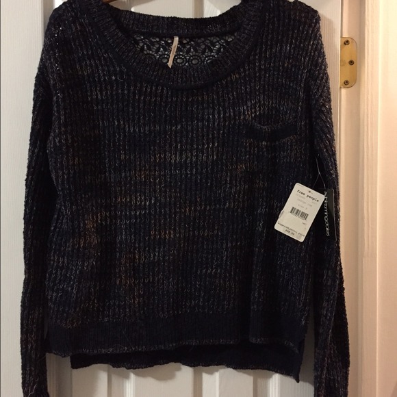 Free People lace back sweater