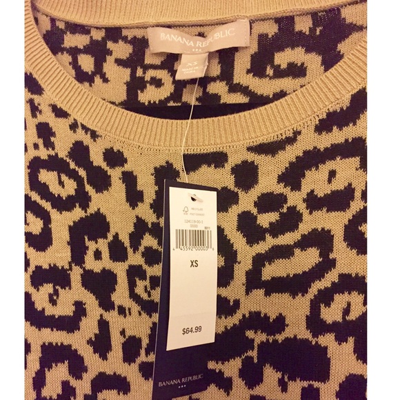 💕New💕 Banana Republic Leopard Sweater - Picture 3 of 3