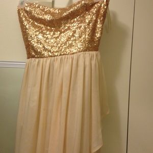 Sequins Strapless Dress