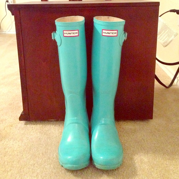 Hunter Rainboots (mint)