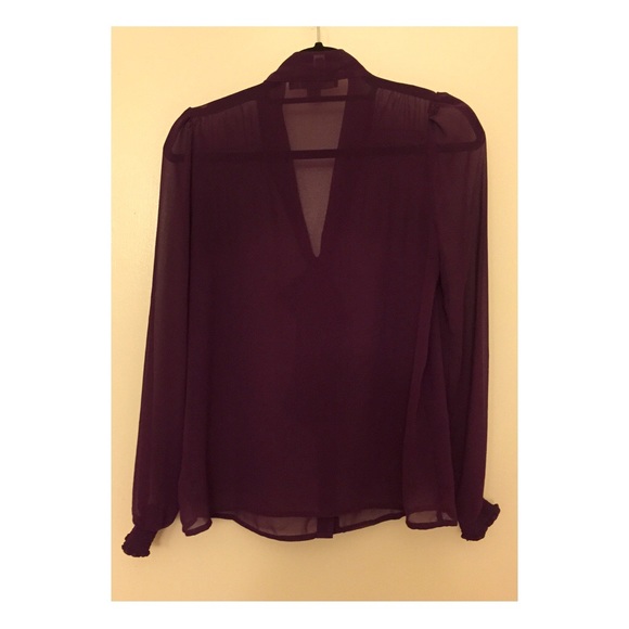 Forever 21 Sheer Purple Blouse - Picture 2 of 3