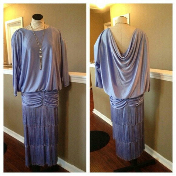 1 hr. Only!!! Beautiful lavender fringe gown