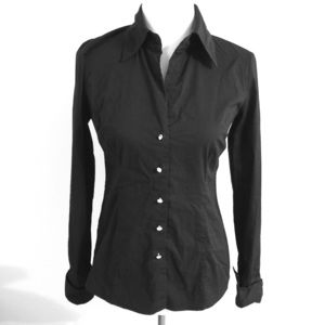 INC black button down shirt