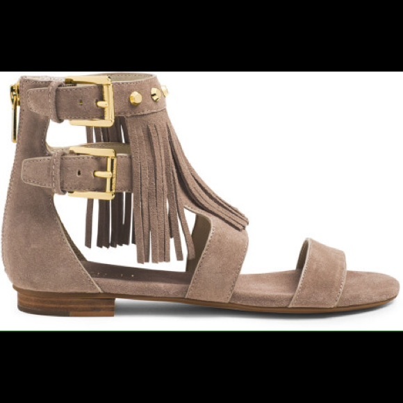 Michael Kors, Billy Sandals, Suede, 8 1/2