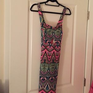 River Island cut out tribal dress