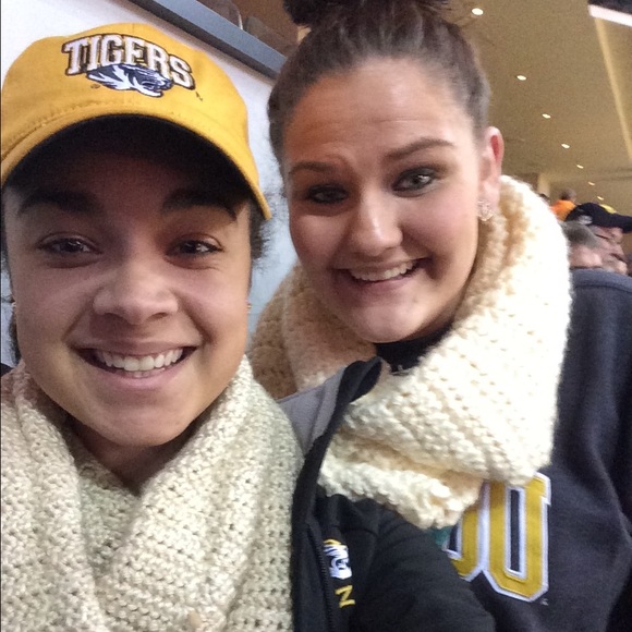 Custom Hand Crocheted Infinity Scarf - Picture 3 of 4