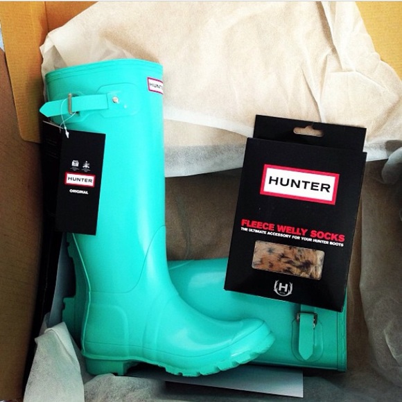 Mint Hunter Boots (SOLD/ NO LONGER AVAILABLE) - Picture 1 of 1
