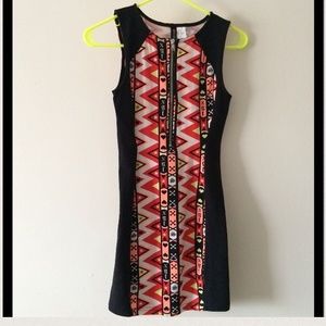 Playful Print Sleeveless Dress