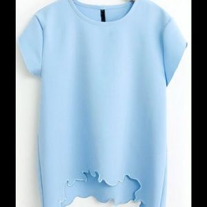 Baby blue top