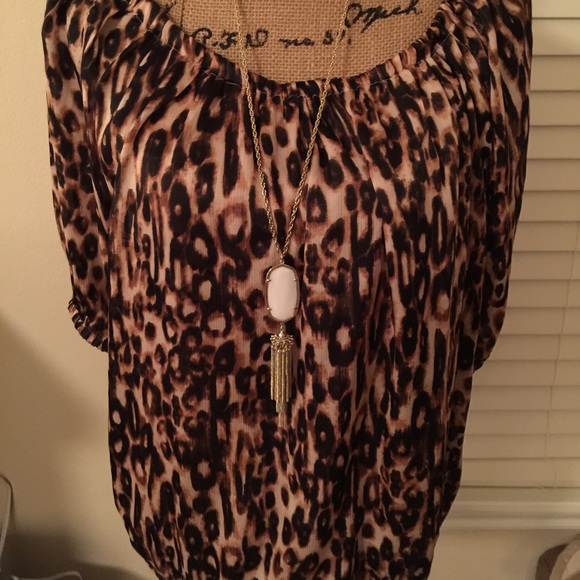 Leopard print blouse