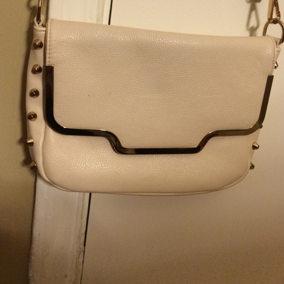 Gold and Cream Studded Crossbody - Picture 1 of 3