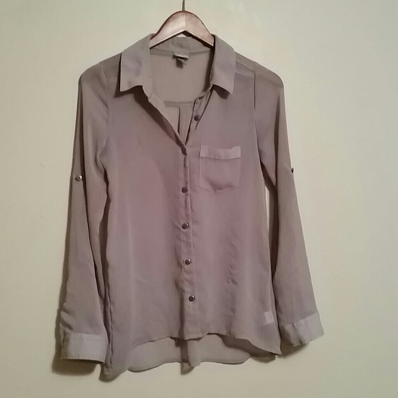 Sheer button up - Picture 2 of 4