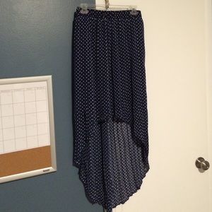 Xhilaration Pleated Chiffon Hi-Lo Skirt