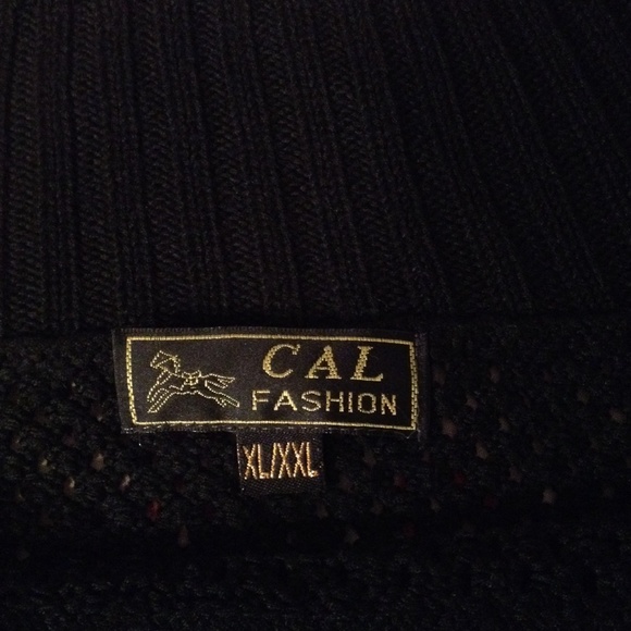 Women's black netted sweater - Picture 2 of 3