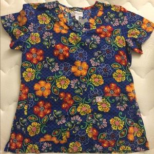 Floral & Owl Scrub Top Bundle