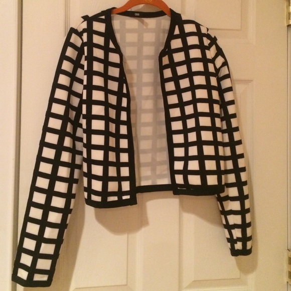 Black Checkered Asos Blazer