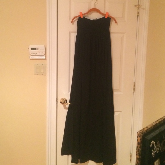 Black Long Maxi Dress with Slits