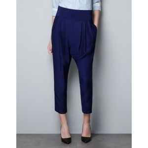 Zara blue harem pants