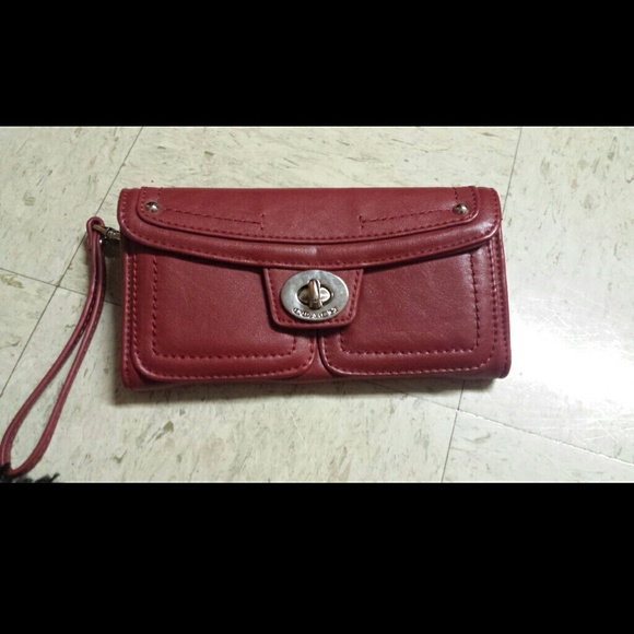 Coach wallet w/ wrist strap