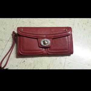 Coach wallet w/ wrist strap
