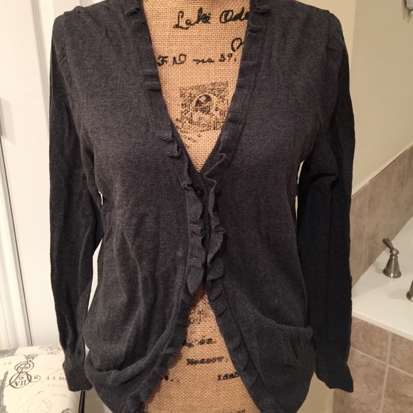 Gray cardigan from J Crew