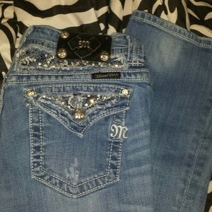 Miss me lace pocket jeans