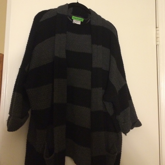 Super Cute Striped Oversized Cardigan