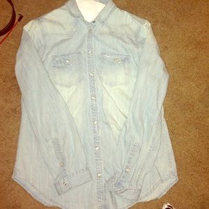 Hollister denim button up