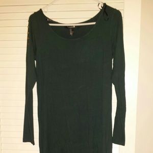 Forrest green long sleeve dress