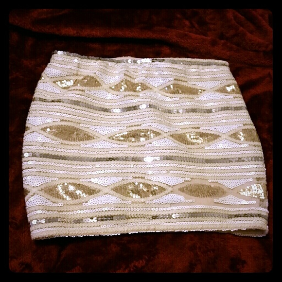 ❌TRADED❌ English Rose Sequin Skirt - Picture 1 of 4
