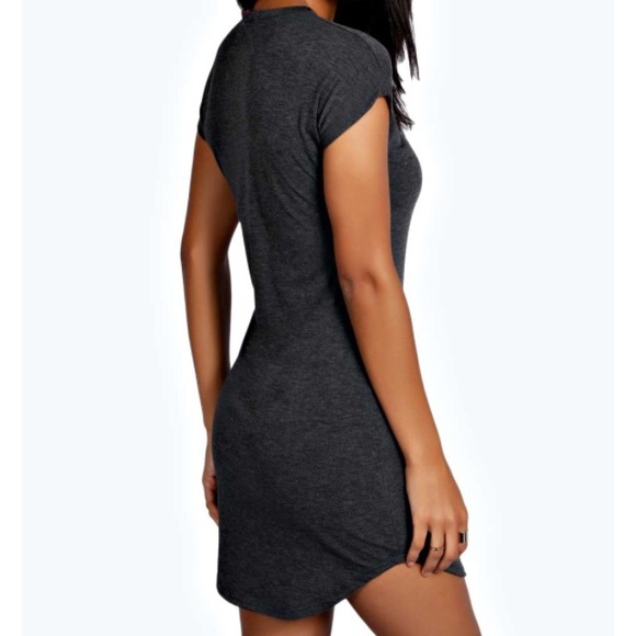 Curved hem dress