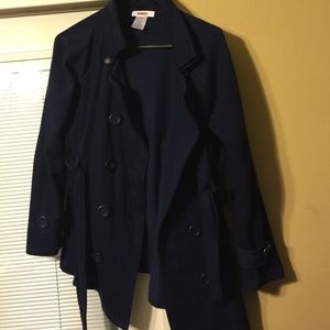 Navy blue trench Jacket