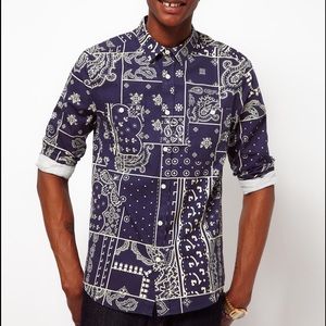 Asos bandana print shirt