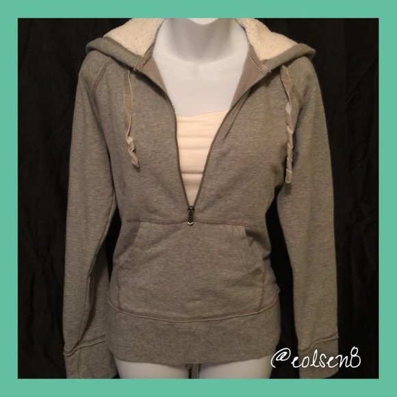 Grey GAP Half-Zip Hoodie