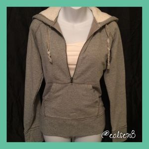 Grey GAP Half-Zip Hoodie