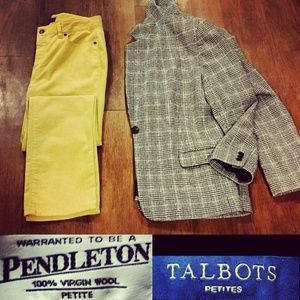 Yellow corduroy Talbots