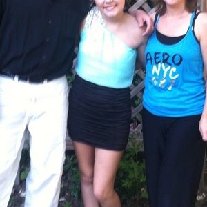 Cute jeweled dress with miniskirt bottom