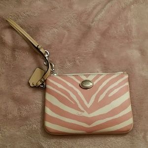 coach pink clutch