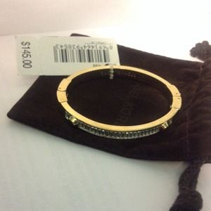 Flash Sale Michael Kors Gold-Tone hinge bracelet