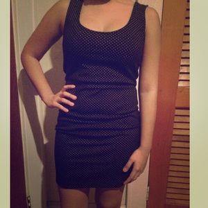 Black dress with gold