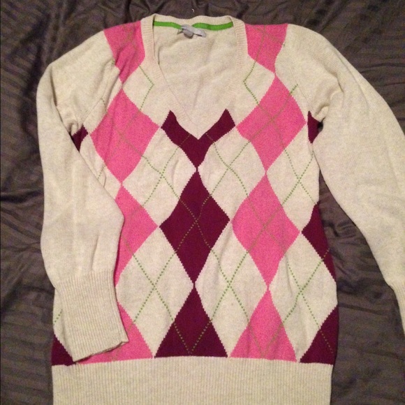Old navy Argyle style sweater