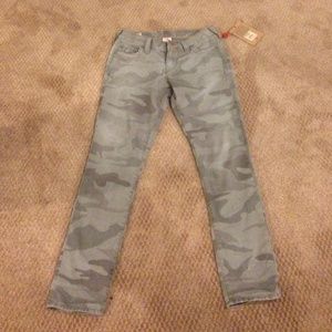 True religion camo skinny jeans