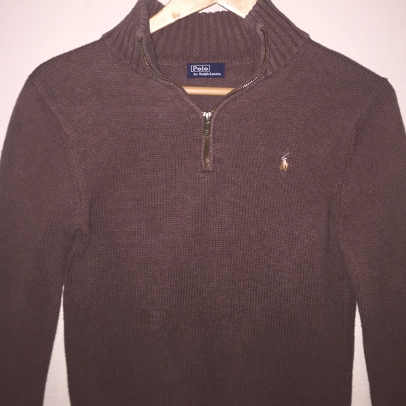 Quarter zip Polo sweater