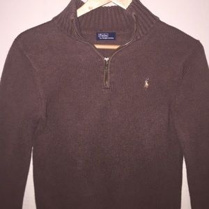 Quarter zip Polo sweater