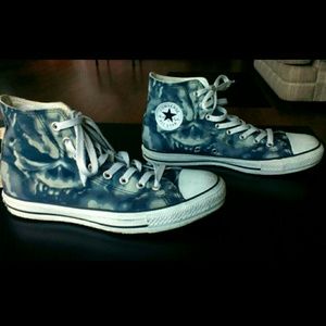Unisex Converse 'Tie Dye - Skull' High Tops