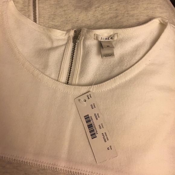 J. Crew Colorblock zip back sweatshirt - Picture 5 of 5