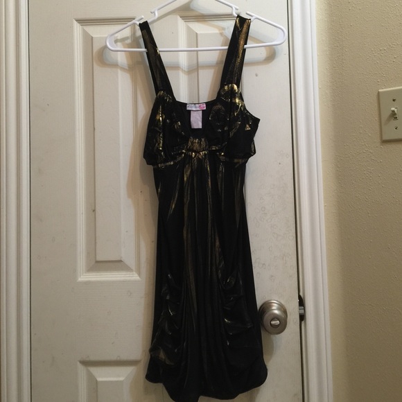 Black/gold dress - Picture 2 of 3