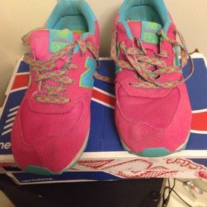 Pink, Green & Blue New Balance