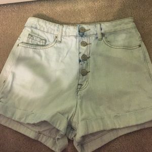 High-Waisted Acid Wash Urban Outfitters Shorts